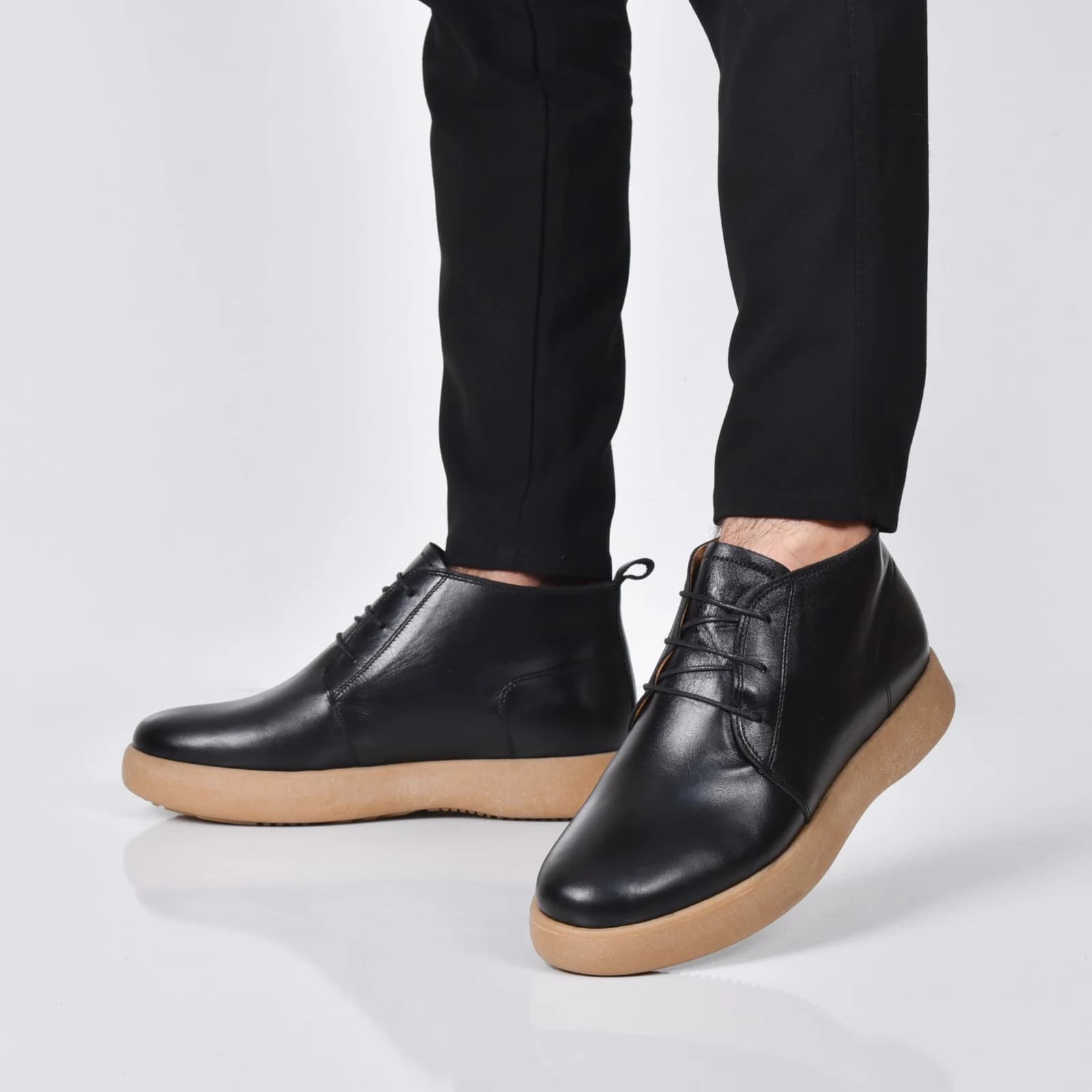 Bottines CRB Cuir Homme – C3 — Noir